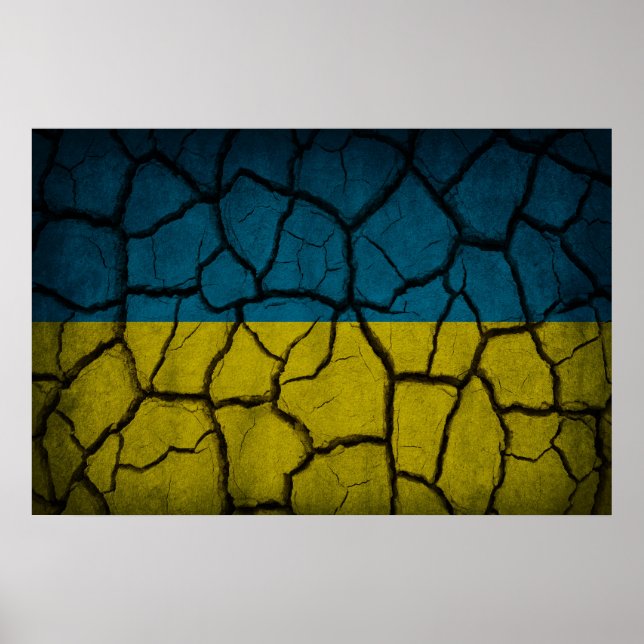 Ukrainas flagga poster (Framsidan)