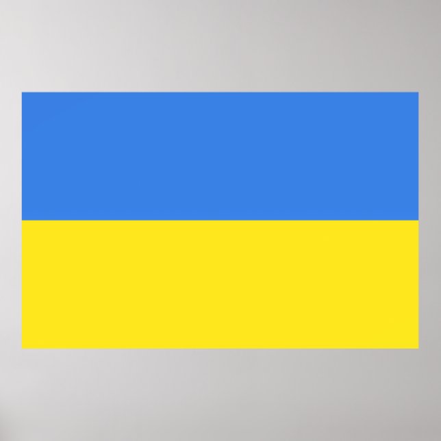 Ukrainas Flagga Poster frihet (Framsidan)