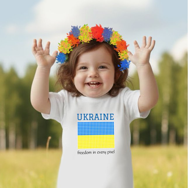 UKRAINAS FLAGGA T SHIRT (Skapare uppladdad)