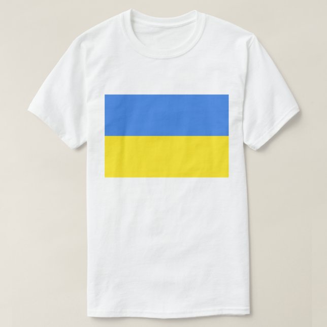 Ukrainas Flagga T-Shirt Support Ukraina Freedom (Design framsida)