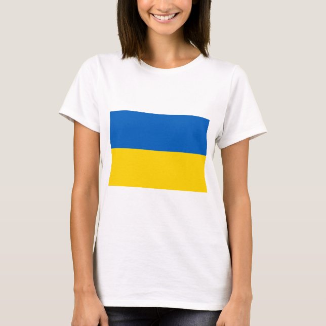 Ukrainas Flagga (Ukraina) T-Shirt (Framsida)