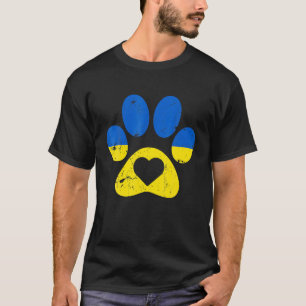 Ukrainas Flagga Ukraina Tass Hund Patriot Spara Uk T Shirt