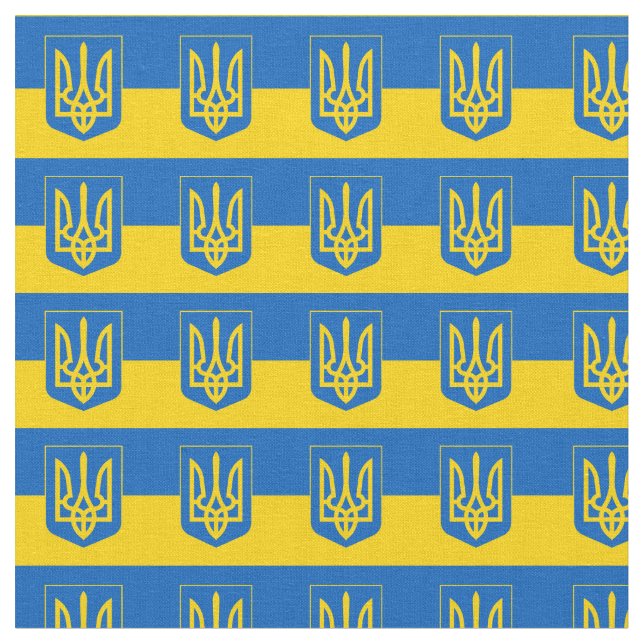 Ukrainas Flagga & Ukraina, Trendiget Fabric/mode Tyg (Närbild)
