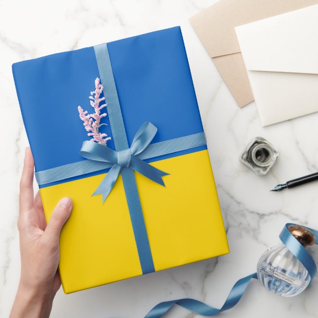 Ukrainas flagga & Ukrainas födelsedag, bröllop/spo Presentpapper (Gifting)