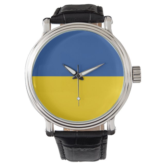 Ukrainas Flagga, Ukrainas Land Patriotic Gift Armbandsur (Framsida)