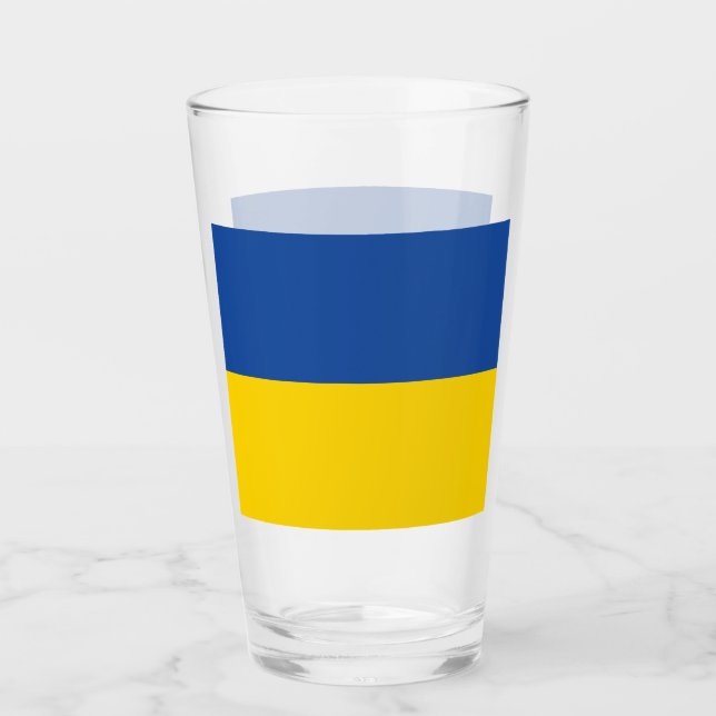 Ukrainas Flagga, Ukrainas Land Patriotic Gift Glaskopp (Framsida)
