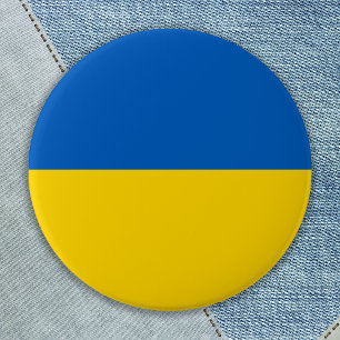 Ukrainas Flagga Ukrainas stödblå Gult Knapp