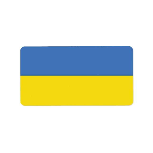 Ukrainas Flagga, ukrainska slava Ukrainini С л а в Adressetikett (Framsidan)