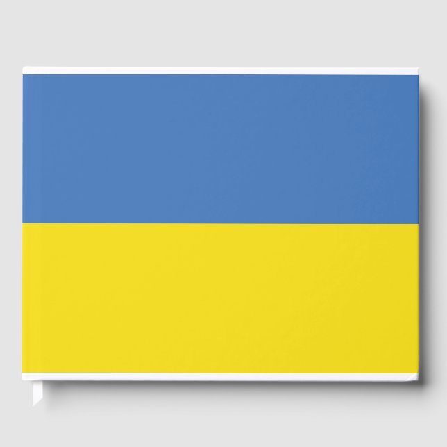 Ukrainas Flagga, ukrainska slava Ukrainini С л а в Gästböcker (Framsida)