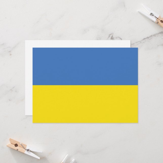 Ukrainas Flagga, ukrainska slava Ukrainini С л а в Inbjudningar (Fram/Back In Situ)