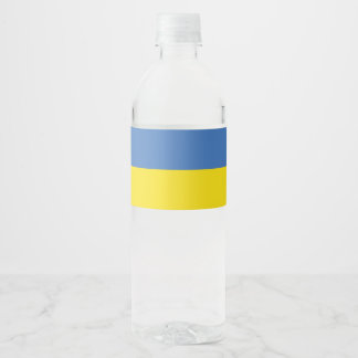 Ukrainas Flagga, ukrainska slava Ukrainini С л а в Vattenflaskor Etikett