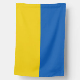 Ukrainas flagga. Vi står på Ukrainas sida.