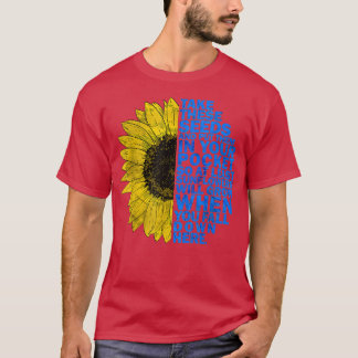 Ukrainas Flagga Vintage Ukraina Flagga Solros T-Sh T Shirt
