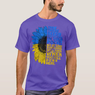 Ukrainas Flagga Vintage Ukraina Flagga Solros T Shirt