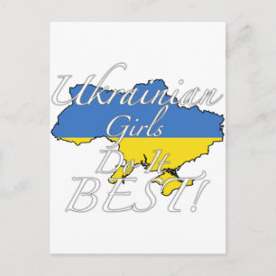 Ukrainas flickor gör det bästa! vykort