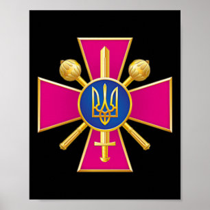 Ukrainas försvarsministerium Kiev militär underrät Poster