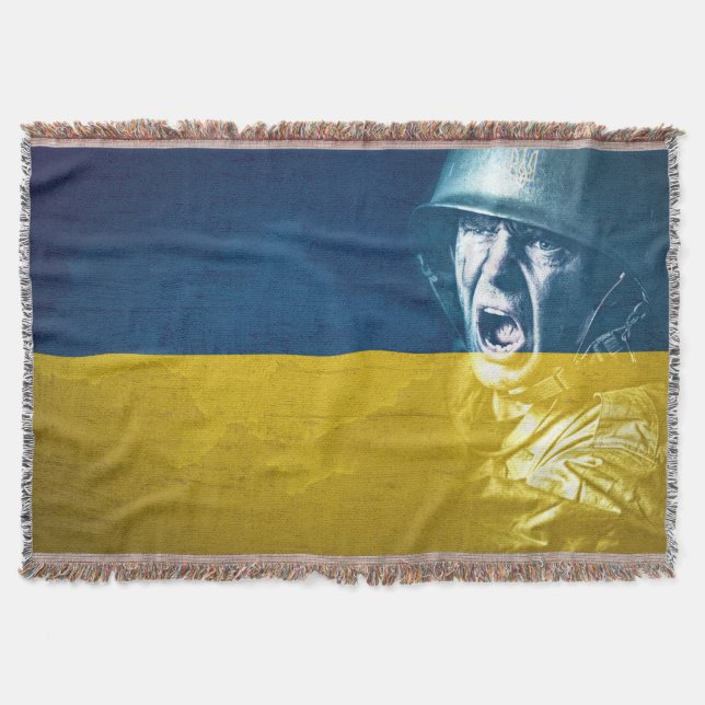 Ukrainas fredssoldat i Krig Filt (Framsidan)