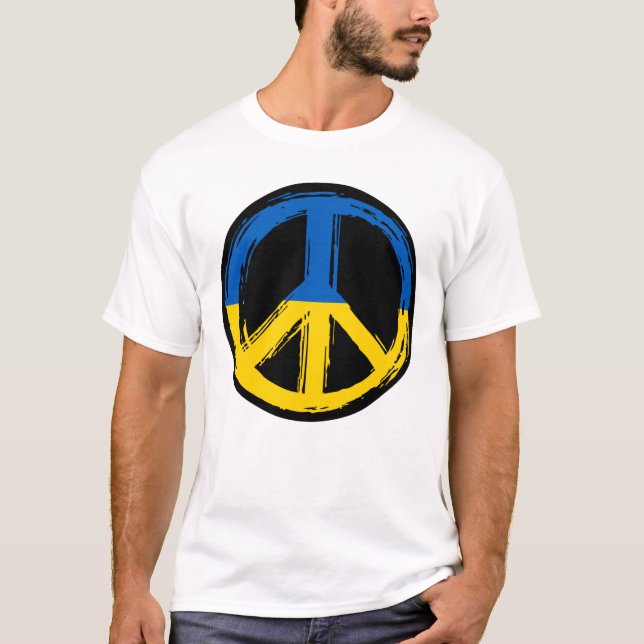 Ukrainas fredssymbol t shirt (Framsida)