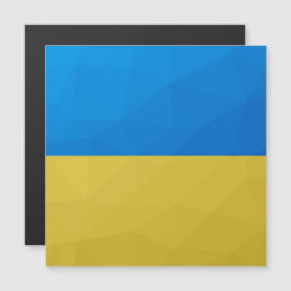 Ukrainas gult, blå geometrisk mönster-maska