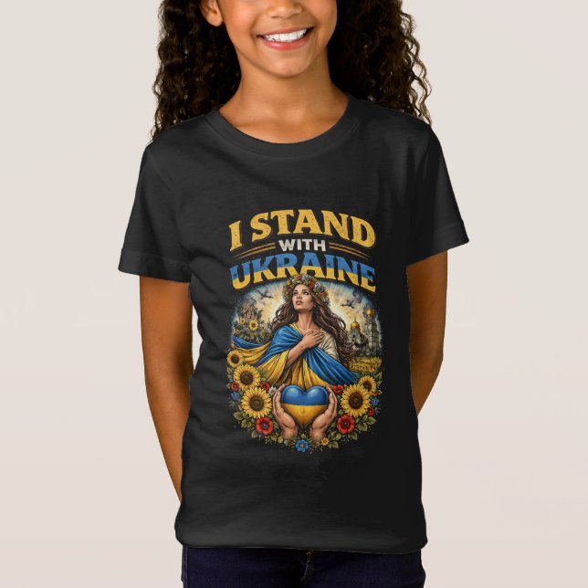 Ukrainas hjärta t shirt (Framsida)