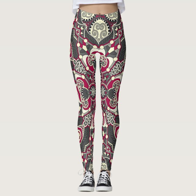 Ukrainas Karakoko: Silke Nacke Scarf Design Leggings (Framsida)