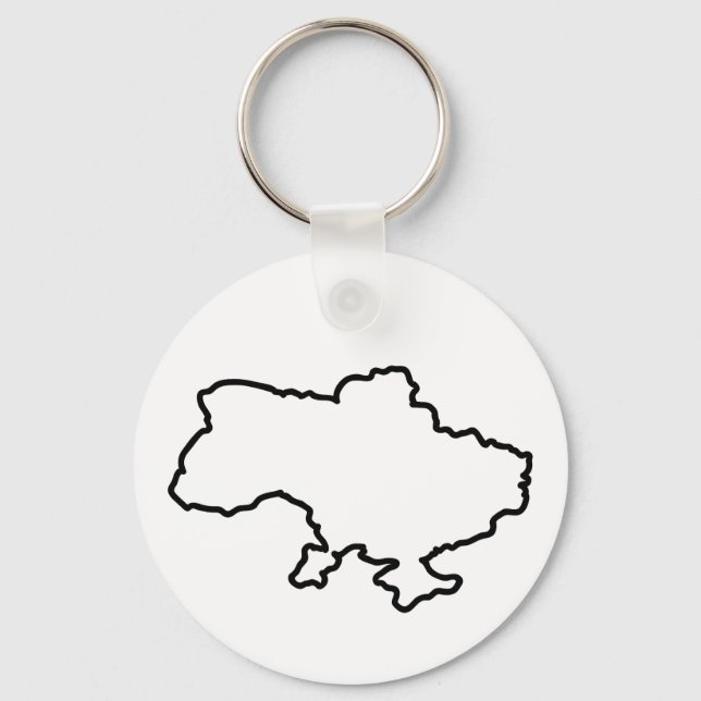 Ukrainas karta. Ukraina Nyckelring (Framsida)