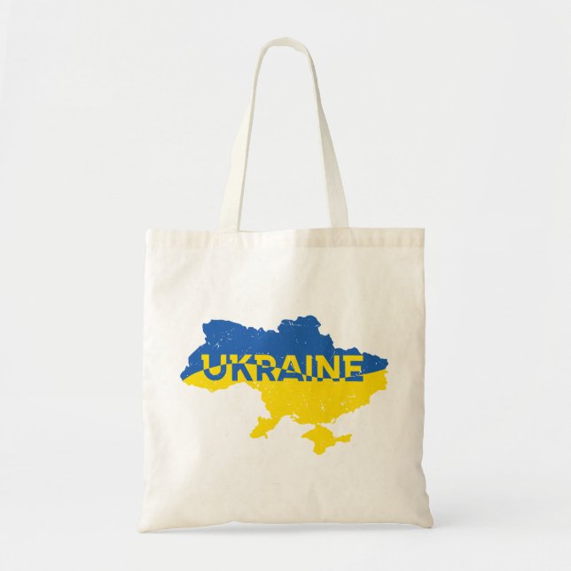 Ukrainas karta. Ukrainas flagga. Ukraina, tockväsk Tygkasse (Framsidan)
