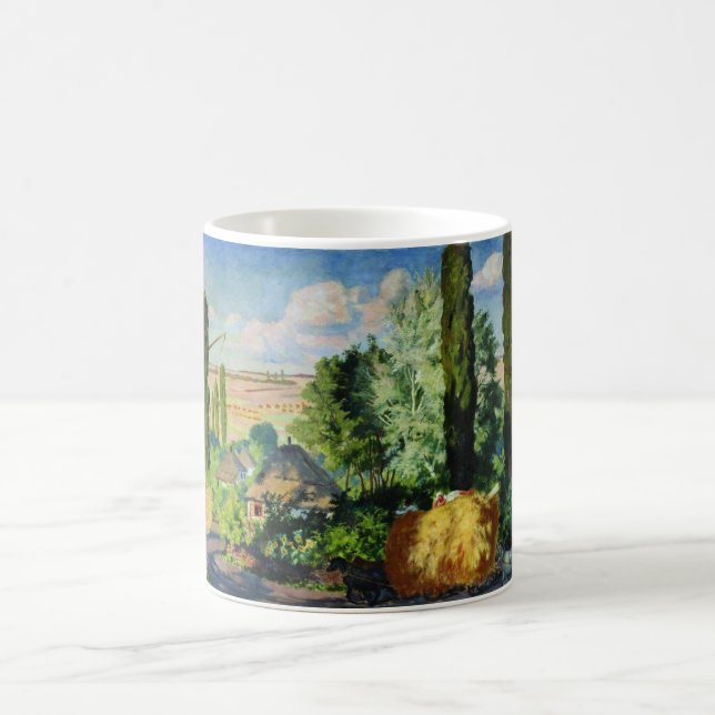 Ukrainas landskap (Rural Farms) (Art of Ukraina) Kaffemugg (Center)