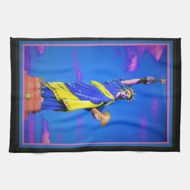 Ukrainas liberitet kökshandduk (Horisontell)