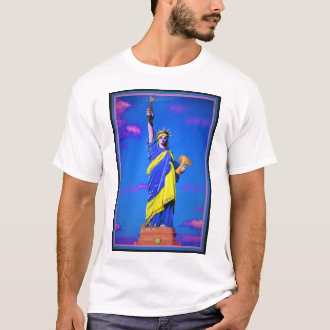 Ukrainas liberitet t shirt (Framsida)