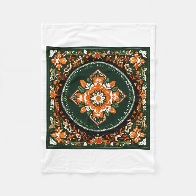 Ukrainas Mönster Blankets Fleecefilt (Framsidan)