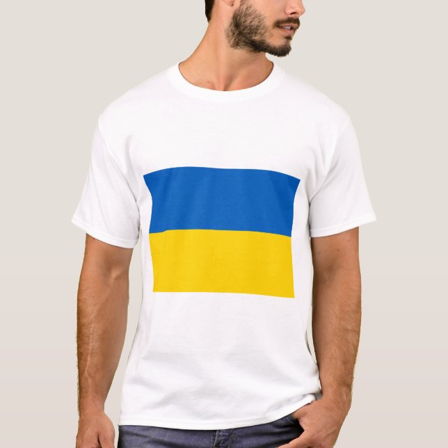 Ukrainas nationella Flagga/р к а ї н а T Shirt (Framsida)