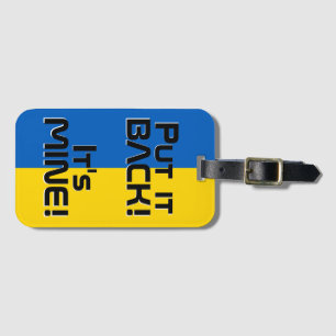Ukrainas nationella Flagga Funny Patriotic Bagagebricka