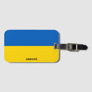 Ukrainas nationella Flagga Patriotic Bagagebricka