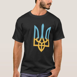 Ukrainas nationella symboltrident jag står med UKR T Shirt
