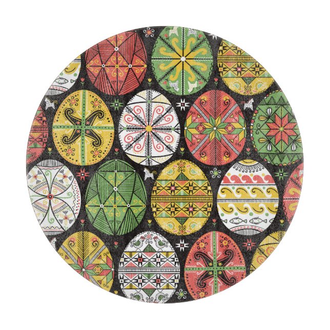 Ukrainas Påskägg, vintage mönster. (Framsidan)