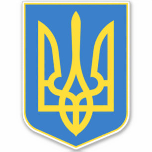 Ukrainas patriotiska ukranska Jacka av Arm Klistermärken