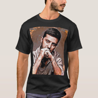 Ukrainas president Volodymyr Zelenskyy Art Effect T Shirt