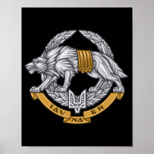 Ukrainas Speciella insatsstyrkor Spetsnaz-Varg Poster