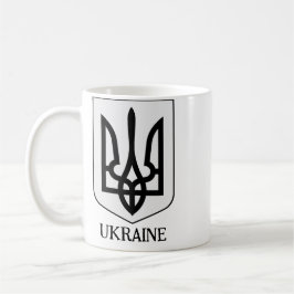 Ukrainas statsvapen Minimalistisk konst Kaffemugg