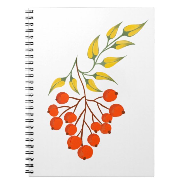 Ukrainas stil viburnum gren. Ukraina Anteckningsbok (Framsidan)