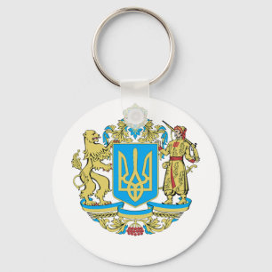 Ukrainas symboler Ukraina Flagga Gift för ukrainar Nyckelring