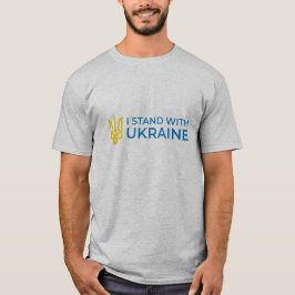 Ukrainas Tryzub (Trident) - Jag står med Ukraina T Shirt