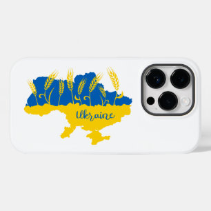 Ukrainas typografi och vetearon på ukrainska flagg