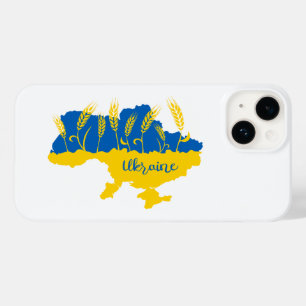 Ukrainas typografi och vetearon på ukrainska flagg