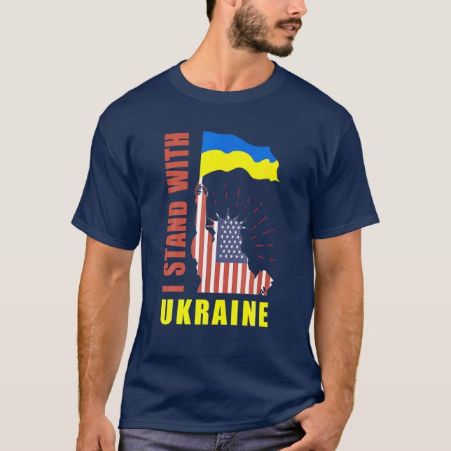 Ukrainas ukrainare, ukrainsk slava-ukrainare t shirt (Framsida)