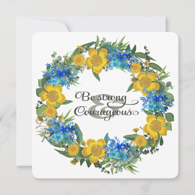 Ukrainas ukrainska andningsblommor Faith Hope (Framsida)