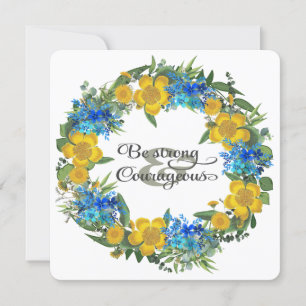 Ukrainas ukrainska andningsblommor Faith Hope