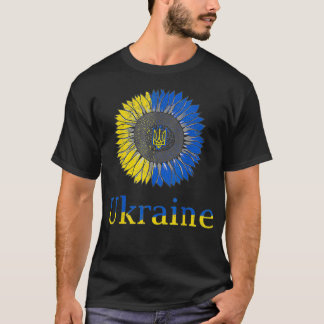 Ukrainas ukrainska solrosbor Vintage Ukrainas Fl T Shirt