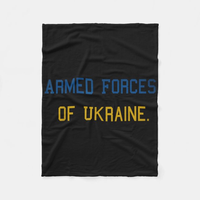 Ukrainas väpnade styrkor. fleecefilt (Framsidan)